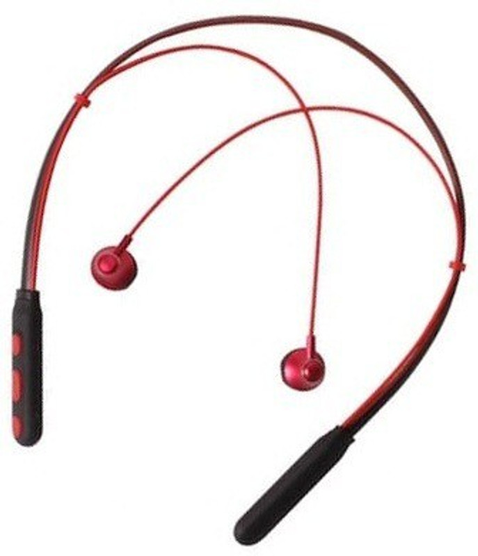 blueseed v21 Wireless Bluetooth headphone, (Red) Bluetooth Headset with Mic(Red, In the Ear)