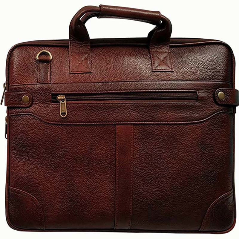 auto route 15 inch Expandable Laptop Messenger Bag(Brown)
