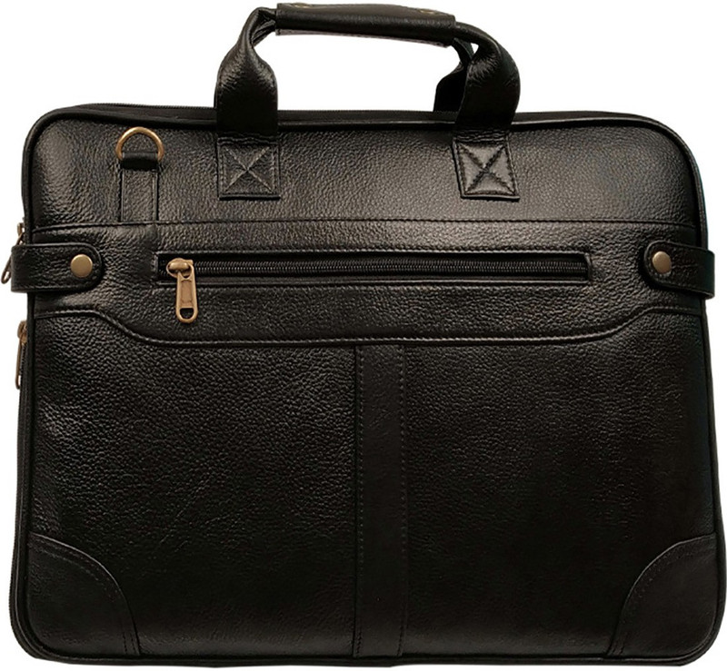 auto route 15 inch Expandable Laptop Messenger Bag(Black)