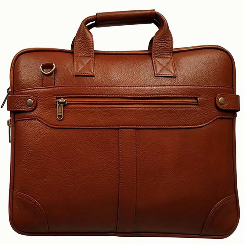 auto route 15 inch Expandable Laptop Messenger Bag(Tan)