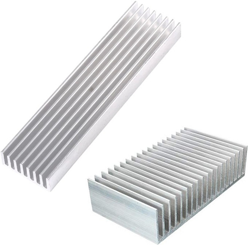 TRP Traders 2 PCS of Heat Sink, Aluminum Base Plate for 5W & 10W SMD, LED, Lamp Heat-Sink Radiator Cooling Fin for IC LED Power, DIY Projects(Silver)