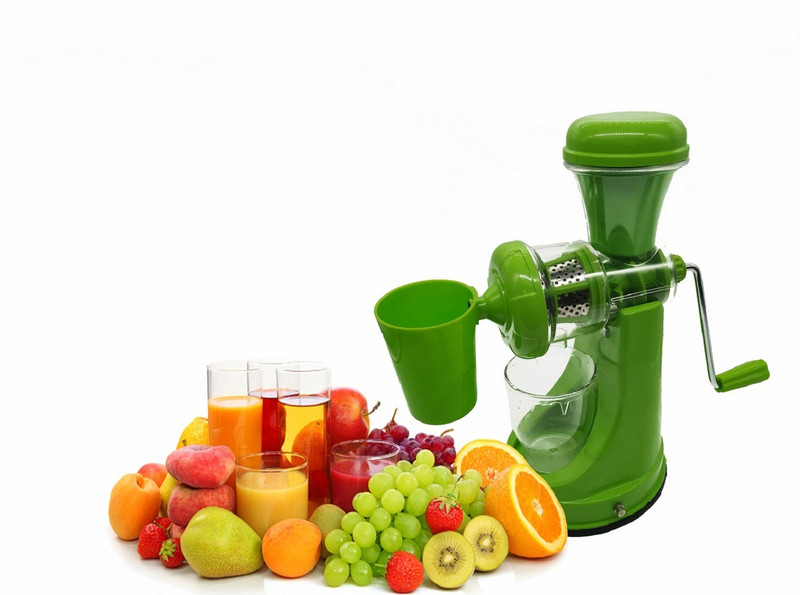Bluwings NA Fruits and Vegetable Orange Juicer with Steel Handle and waste Cup 0 Juicer(Green, 1 Jar)