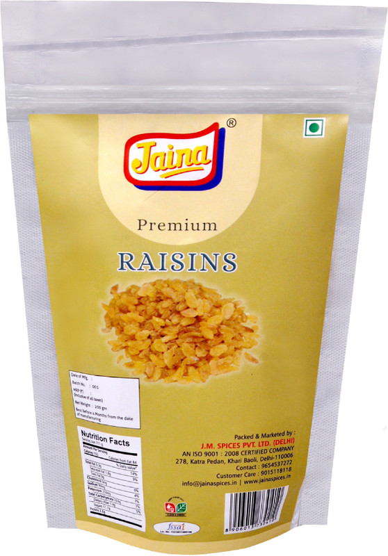 jaina Premium Raisins 200 Gm Raisins(200 g, Pouch)