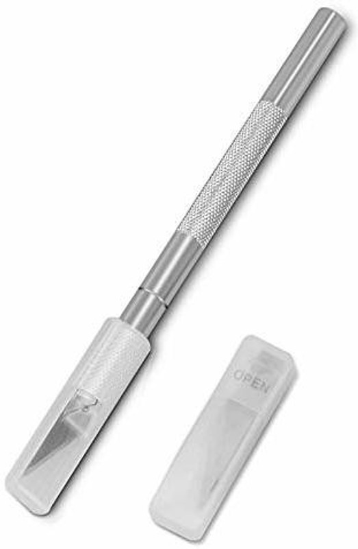 zelbo Carving Knife Metal Grip Cutting Mat(Set Of 1, Steel)