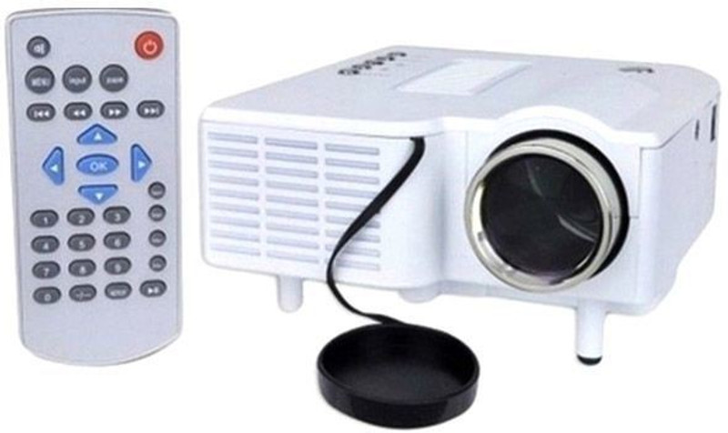 dkian UC28 48 lm LED Corded Portable Projector(White)