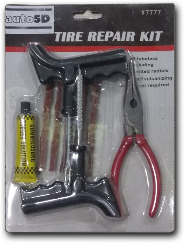 auto5d 50327 Tubeless Tyre Puncture Repair Kit