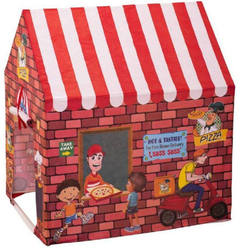 jk int super fast delivery pizza tent house for kids(Multicolor)