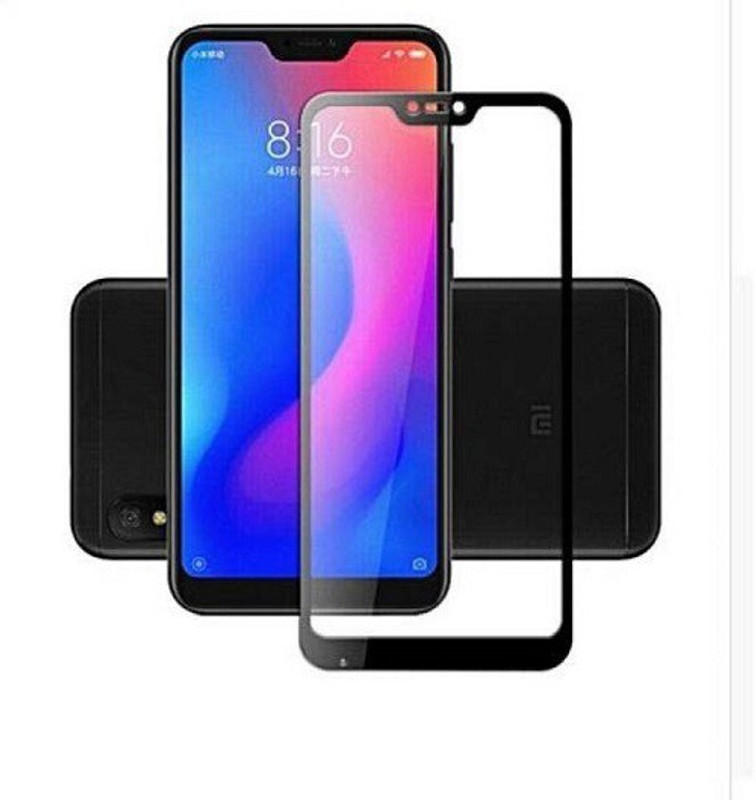 moon crystal Edge To Edge Tempered Glass for Mi Redmi 6 pro(Pack of 2)