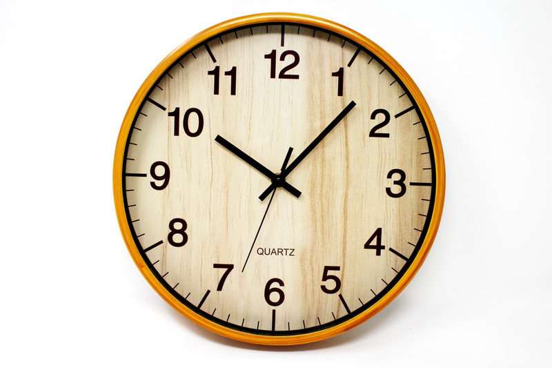 jony Analog 30 cm X 6 cm Wall Clock(White, With Glass)
