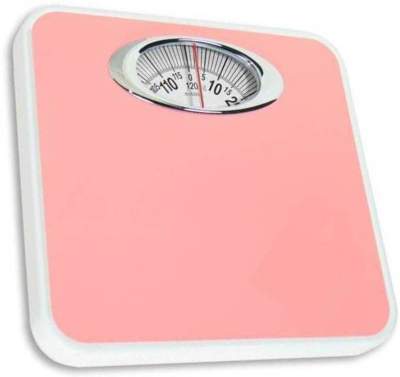 Rorian Mechanical Virgo Personal Bathroom Human Body Weight Measuring Analog Mechanical Manual Weighing Scale(Pink)