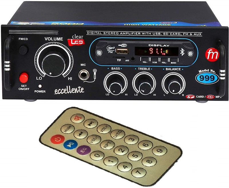 M Mod Con 999 Bluetooth AUX USB 158 W AV Control Amplifier(Multicolor)