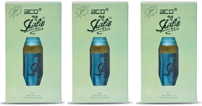 ACO Shirlie 81 Alcohol - Free Attar Roll On 8ml Each (Pack of 3) Floral Attar(Shamana)