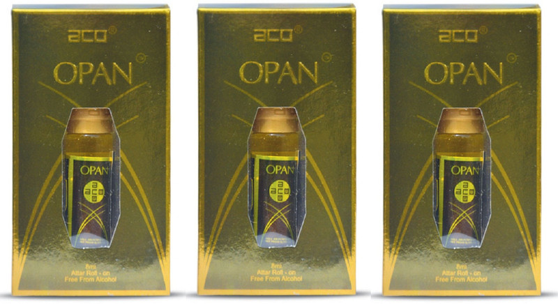 ACO Opan Alcohol - Free Attar Roll On 8ml Each (Pack of 3) Floral Attar(Floral)