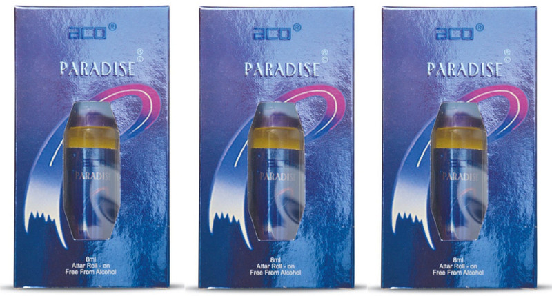 ACO Paradise Alcohol - Free Attar Roll On 2.5ml Each (Pack of 3) Floral Attar(Floral)