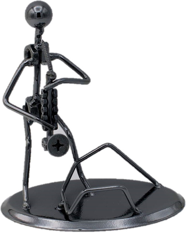 giftsgala 1 Compartments steel pen stand(natural black)