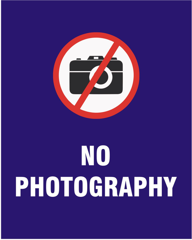 signEver No Photography Sign Board For Meeting Room Prayer Room Office School Hospital Multi-color (20 x 25 cm) Emergency Sign
