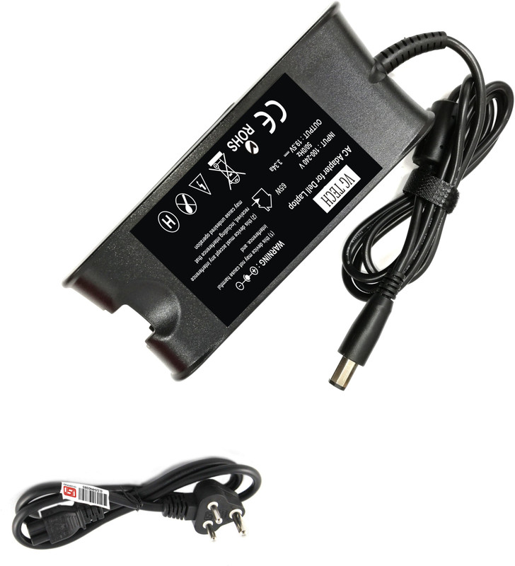 vgtech Laptop Adapter Compatable with Del-XPS 13 M1340 65 W Adapter(Power Cord Included)