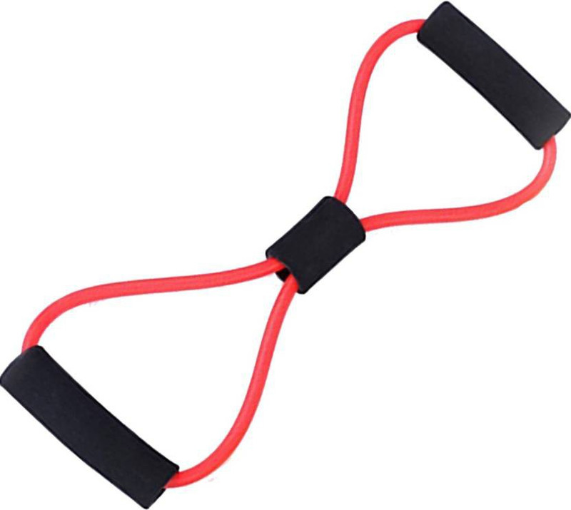 akhi Chest Expander Yoga Rope Workout Pulling Fitness Exercise Resistance Tube (Red) Resistance Tube(Red)