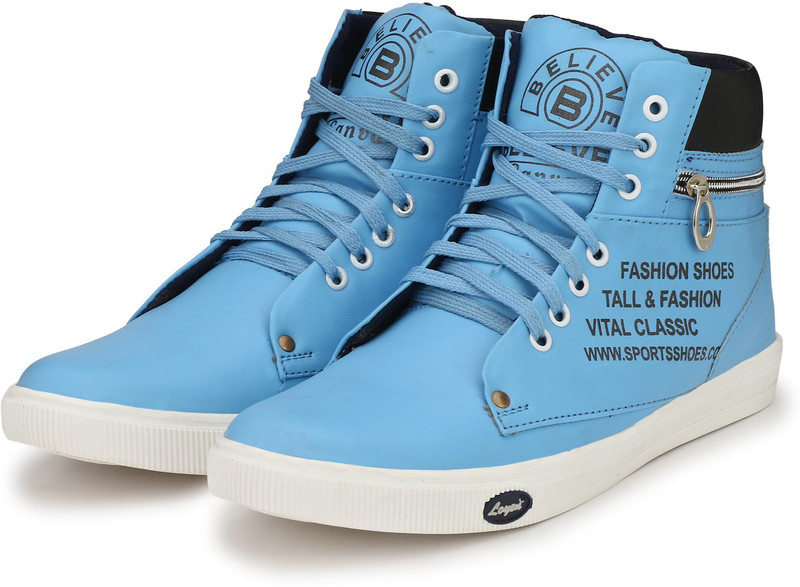 believe high top Sneakers for men High Tops For Men(Blue)