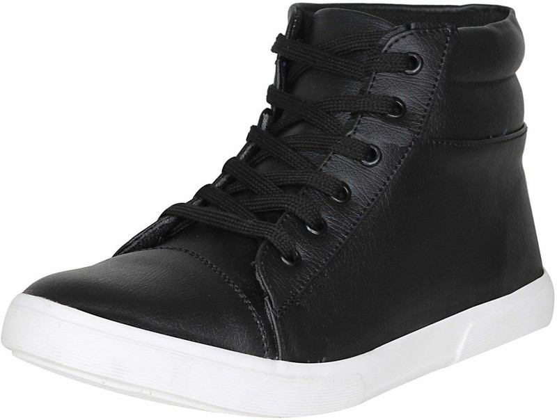 peppy shoes Height Increasing Casual Black Shoes Sneakers For Men(Black)