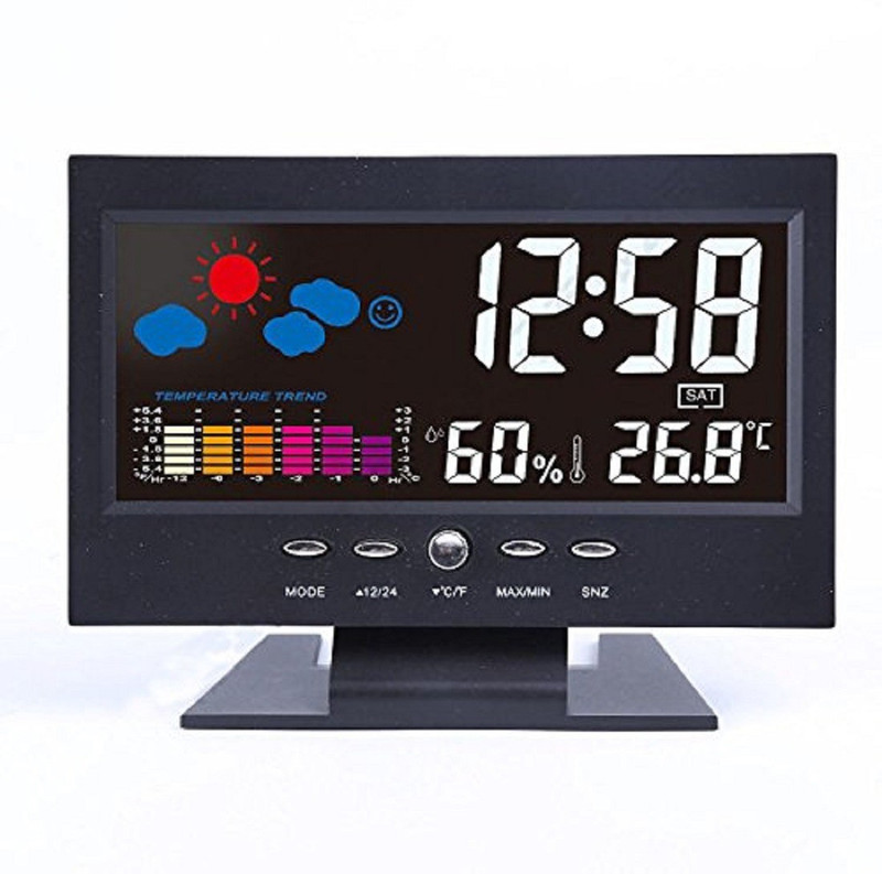 mitrah Digital black-colored screen Clock