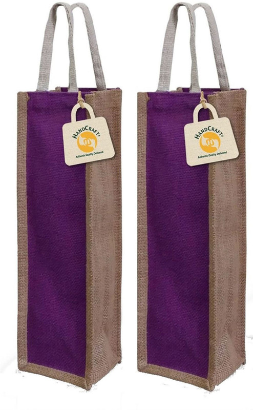 Handcraft Water Bottle Bag Multipurpose Bag(Purple, 1 L)