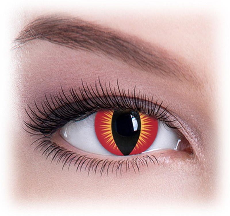 colour perfection Dragon Eyes Crazy Colour Contact Lenses-Without Power Quaterly(0, Colored Contact Lenses, Pack of 2)