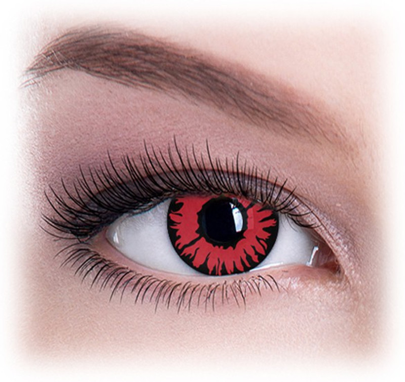 colour perfection Breaking Dawn Crazy Colour Contact Lenses-Without Power Quaterly(0, Colored Contact Lenses, Pack of 2)