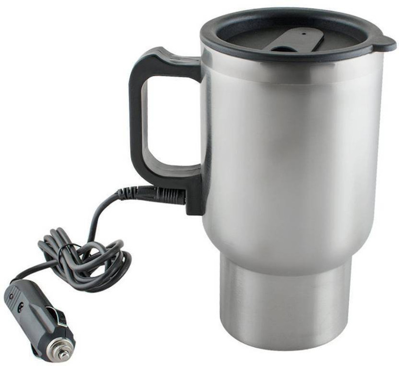 Skyzone Electric Coffee Cup with Car Wire Plug Electric Kettle(0.25 L, Silver)