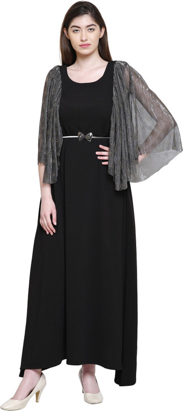 selfie Straight Gown(Black)