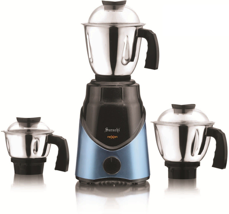 SURUCHI NEXON 750 WATTS MIXER GRINDER 750 Mixer Grinder(Blue, 3 Jars) SURUCHI NEXON 750 WATTS MIXER GRINDER 750 Mixer Grinder(Blue, 3 Jars)