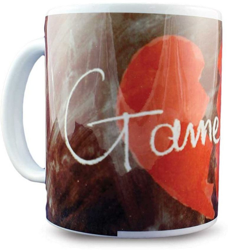 juvixbuy Game Over Printed Coffee Ceramic Mug(345 ml)