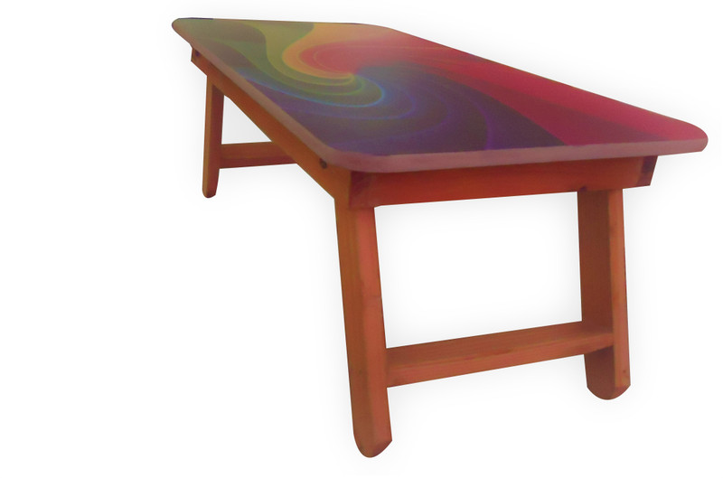 sant art WA1 Wood Portable Laptop Table(Finish Color - MULTICOLOR)