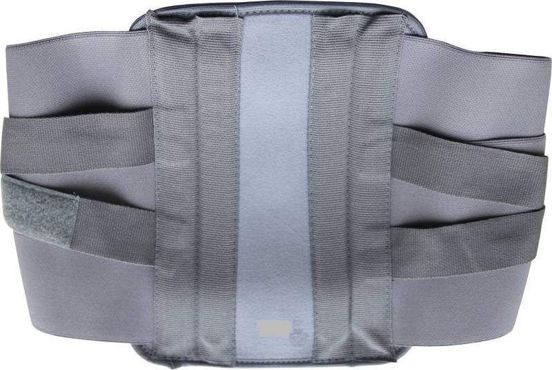 zedoff grey flexible Belt Mild Lower Back Pain Slip Disc Post care Fracture Injuries Back Support(Grey)