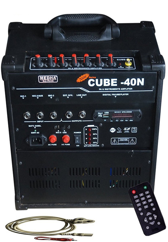 MEDHA D.J. PLUS MCNS-40N 40 W AV Power Amplifier(Black)