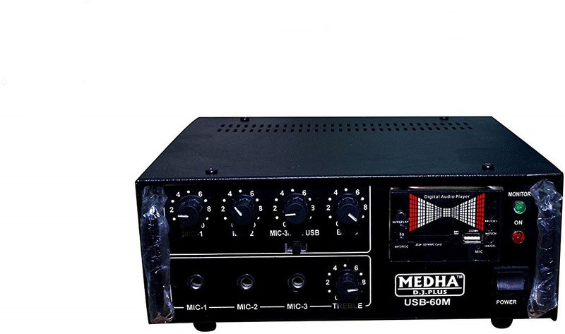 MEDHA D.J. PLUS MD-USB-60 60 W AV Power Amplifier(Black)