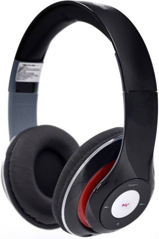pal collection BTHP001PX_BK Bluetooth Headset with Mic(Black, Over the Ear)