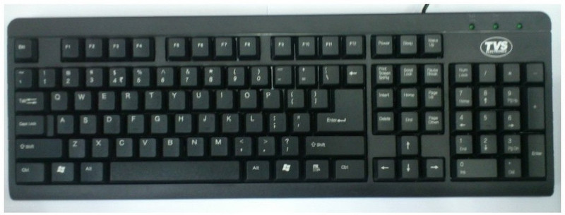 tvs Champ 2.0 Wired USB Desktop Keyboard(Black)
