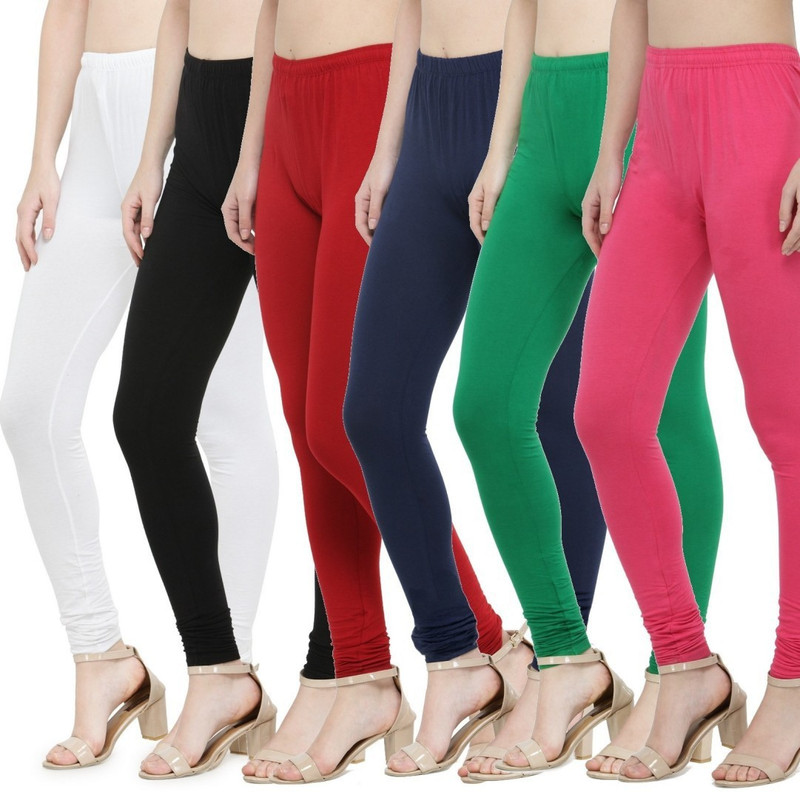 styleride Churidar  Legging(Multicolor, Solid)