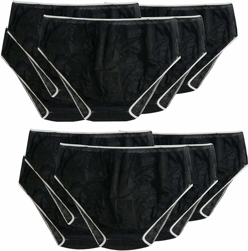 vagmienterprises Women Disposable Black Panty(Pack of 10)