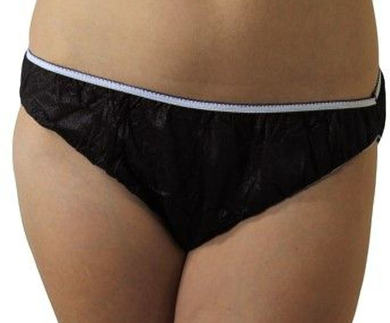vagmienterprises Women Disposable Black Panty(Pack of 20)