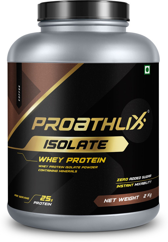 Proathlix Whey Isolate Whey Protein(2 kg, Coffee)