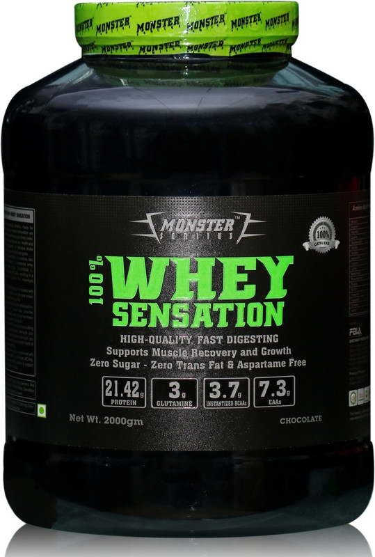 monster seriies 100% Whey Sensation Whey Protein(2 kg, Chocolate)