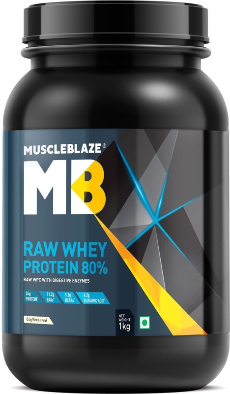 MuscleBlaze Raw Whey Protein(1 kg, Unflavored)