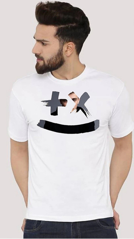 uziva fashion Printed Men Round Neck White T-Shirt