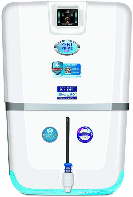 Kent PRIME + 7 L RO + UV + UF + TDS Water Purifier(White)