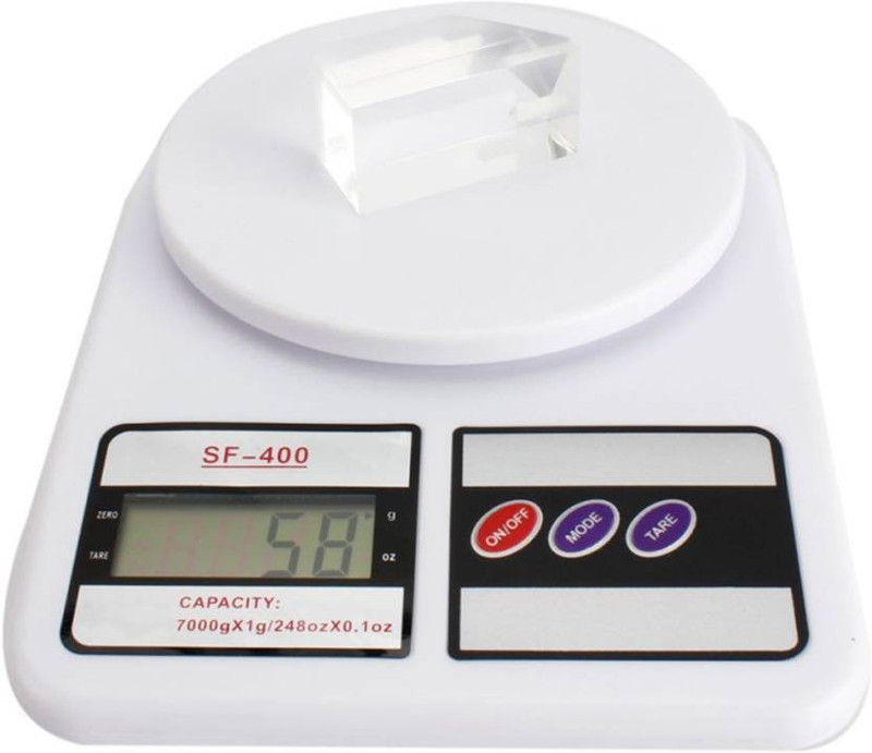 Zelenor Electronic Kitchen Weight Machine Digital , Kitchen Weighing Scale for Vegetables, Fruits Weighing Scale(White)