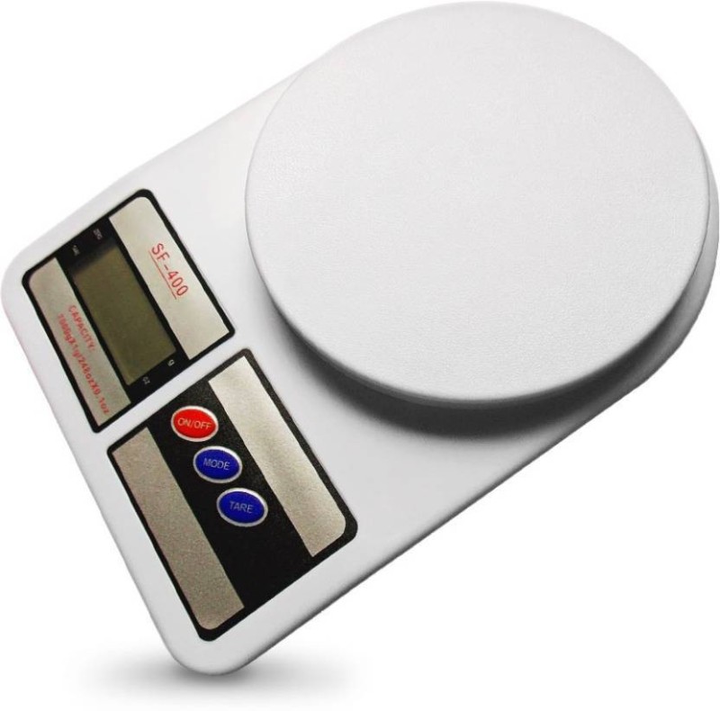 Mezire Measuring sf400 weighing machine for kitchen 5kg Weighing Scale  (White) Weighing Scale(White)