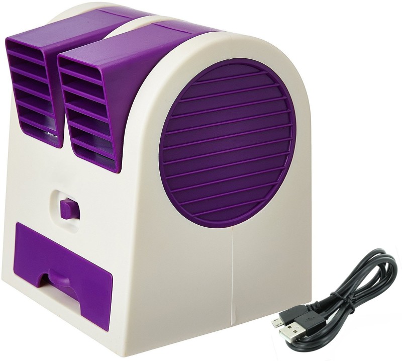 BUY SURETY Good Quality USB Mini Fan Water Air Cooler Portable Dual Bladeless USB coller Small Air Conditioner for laptop Car room Home Office Personal Air Cooler(Purple, 0.1 Litres) RS.700 (51.00% Off) - Flipkart
