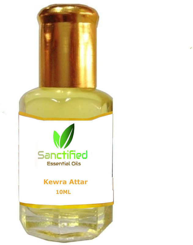 Sanctified Kewra attar Perfume 10ML 100% pure natural, Non alcoholic perfume for unisex Herbal Attar(Kewda)